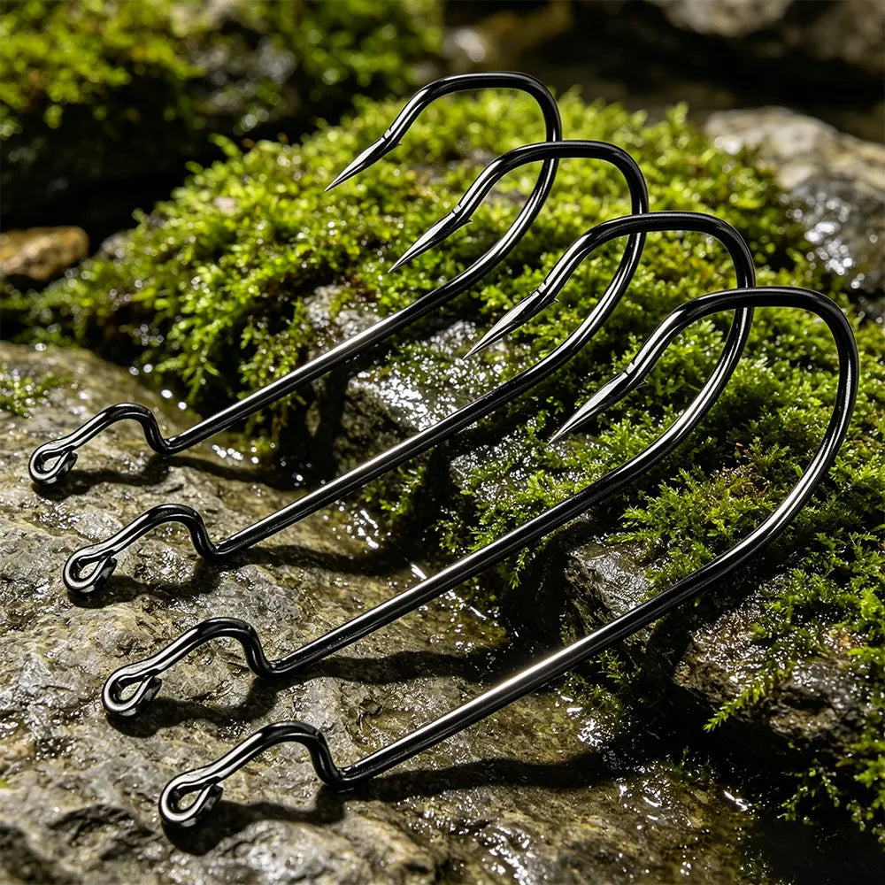 RAZOR Offset Round Bend Worm Hook-common-2