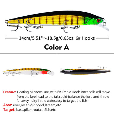 SHIVER 140 Floating Minnow 5-1/2" - 5/8oz