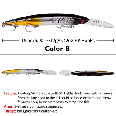 TITAN 150 Floating Minnow 6" - 7/16oz