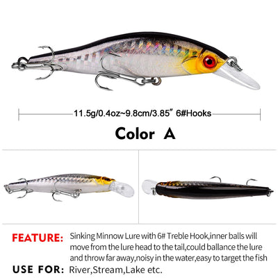 SURGE 98 Sinking Minnow 3-7/8" - 2/5oz