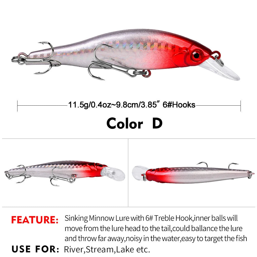SURGE 98 Sinking Minnow 3-7/8" - 2/5oz