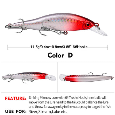 SURGE 98 Sinking Minnow 3-7/8" - 2/5oz