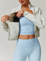 Fitness Yoga Quick Dry Zipper Jacket