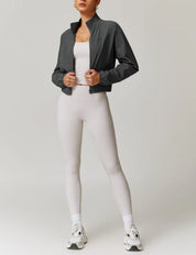Fitness Yoga Quick Dry Zipper Jacket
