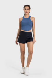 Débardeur de sport sans coutures Athlete - Bleu asphalte
