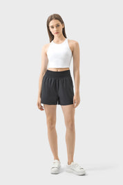 Yoga Fitness All Day Shorts-Black