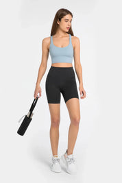 Velafit All Day High Waist Shorts-Black