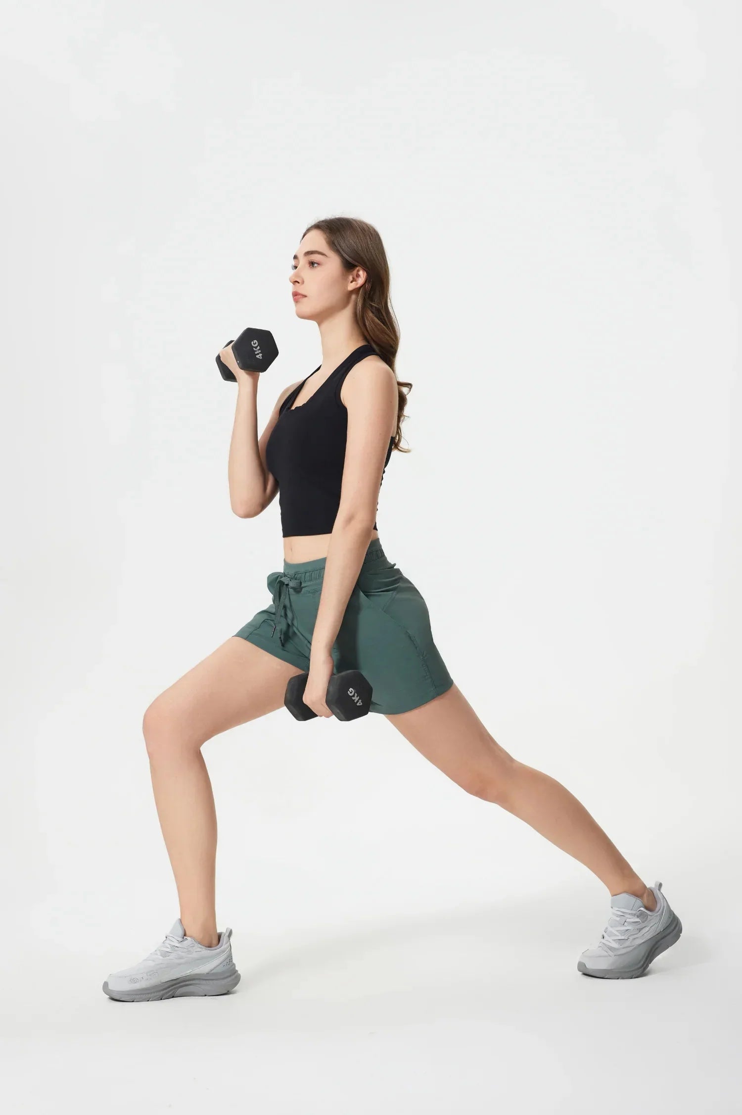 Velafit All Day Sports Shorts-Green