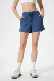 Velafit All Day Sports Shorts-Asphalt blue