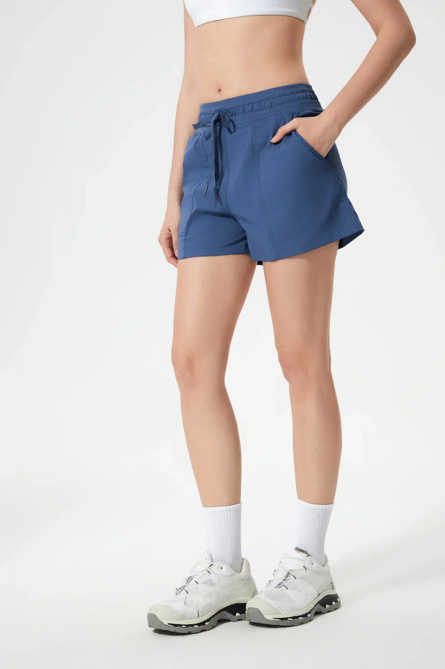 Velafit All Day Sports Shorts-Asphalt blue