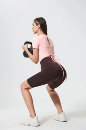 Athlete Seamless Workout Tee-Light pink