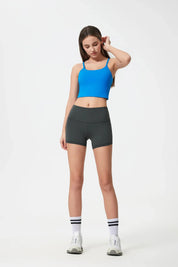 Velafit All Day Fitness Shorts-Graphite gray
