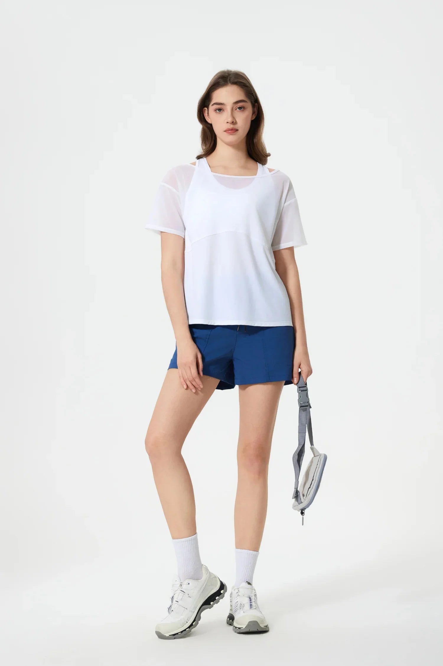 T-shirt de sport à manches courtes - Blanc