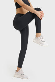All Day Yoga Training Sports Leggings-Black