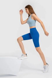 Débardeur de yoga Athlete Gym - Gris bleu