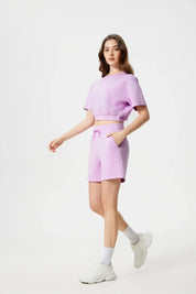 All Day Yoga Workout Shorts-Pink