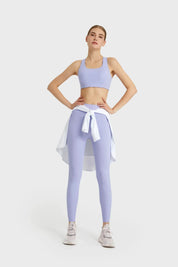 Leggings de sport pour entraînement de yoga toute la journée - Violet clair