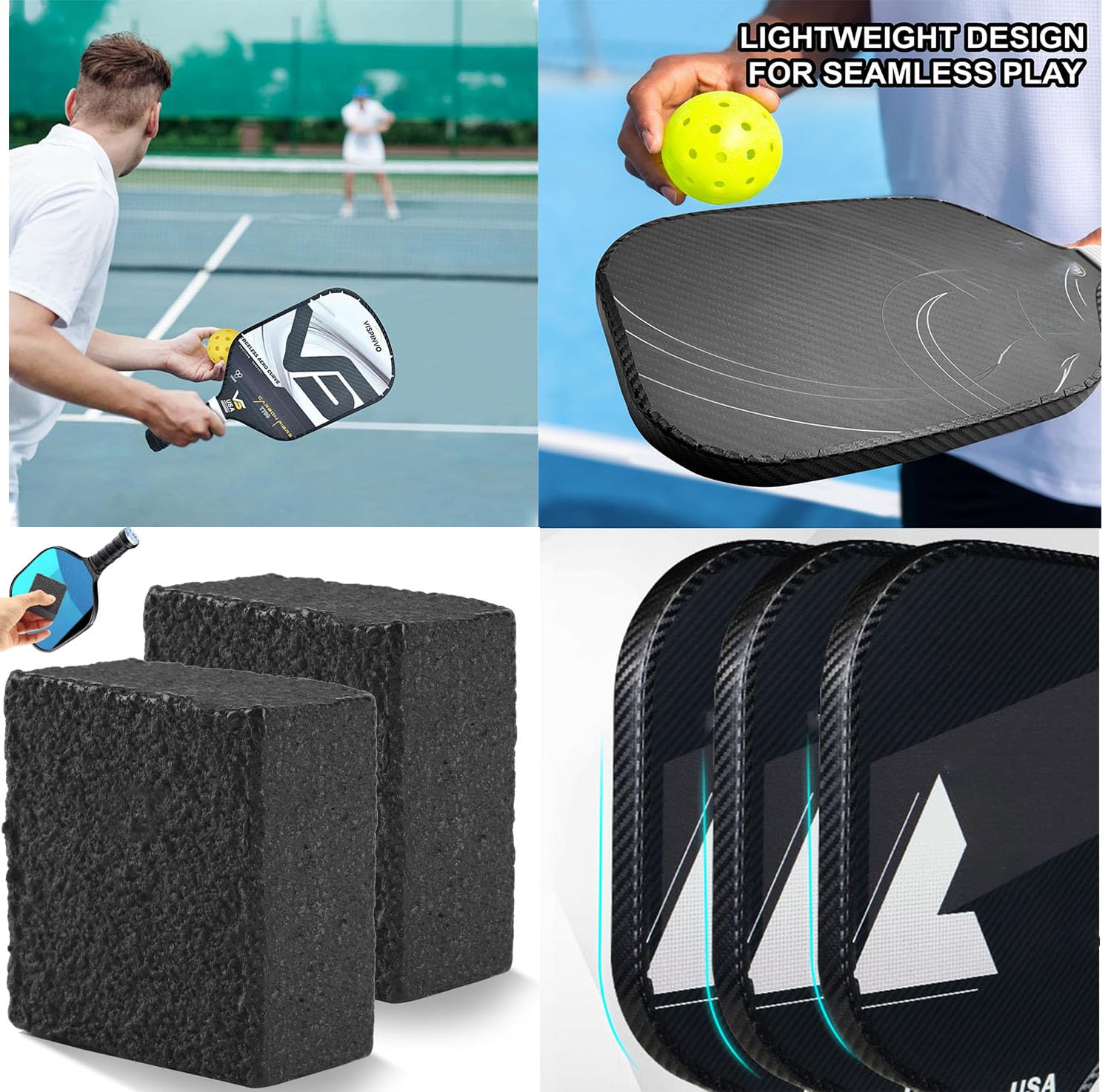 Pickleball paddle eraser